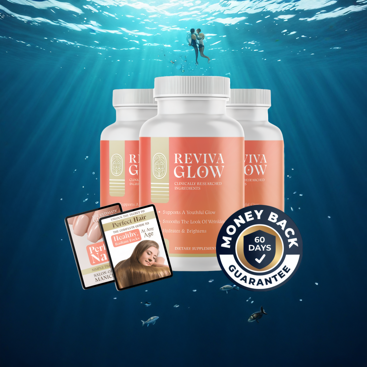 Reviva Glow - 3 Bottles + 2  Ebooks